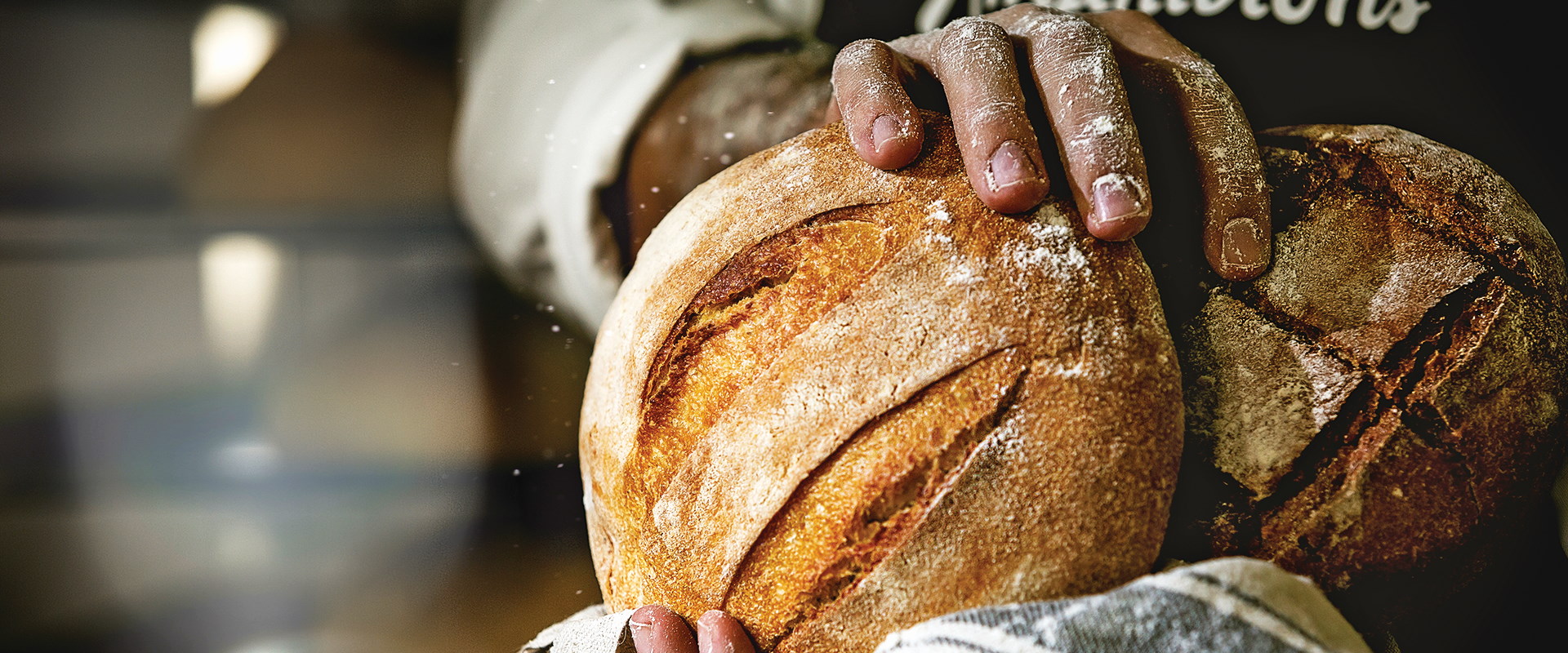 bread and hands